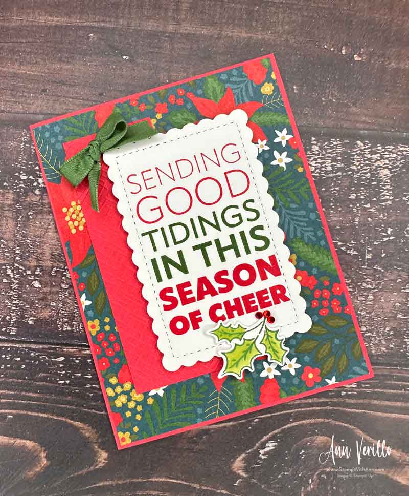 Stampin’ Up! Joy To You Holiday Card