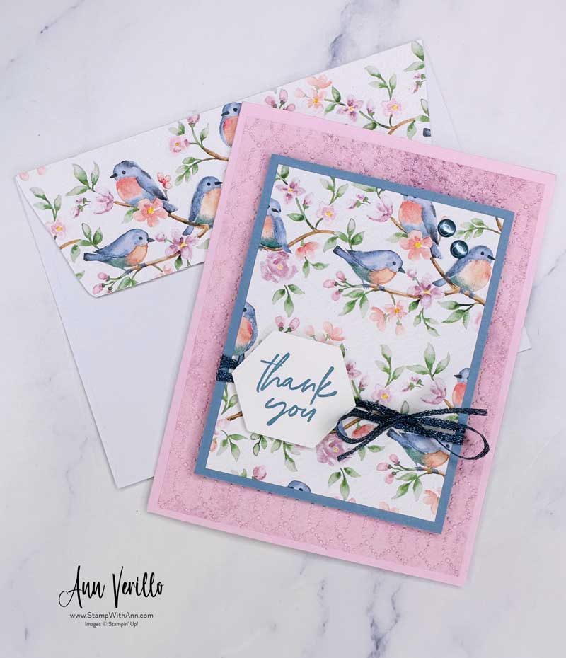 Stampin’ Up! Flight & Airy Thanks Card