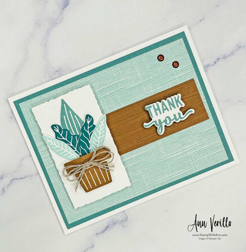 Stampin’ Up! Planted Paradise Thank You Card